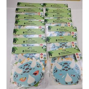 Greenbrier Dinosaur Masks Bulk 14 Packs of 8 Party Favors 112 Total T-Rex 360194